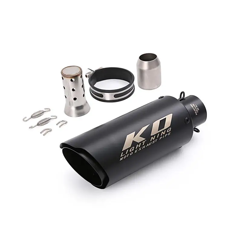 

Motorcycle Universal Exhaust Muffler Tail Pipe 38-51mm Stainless Steel Escape With Removable DB Killer For Dirt Bike