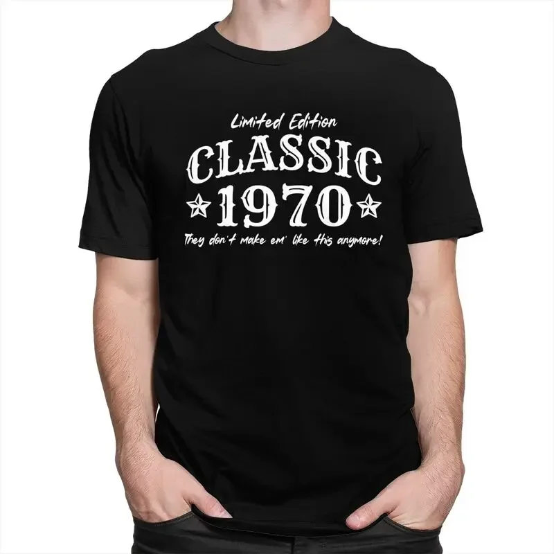 T-Shirts Mens Classic 1970 Limited Edition T Shirts Short Sleeve Cotton Tshirts Streetwear T-shirt Summer Tees Plus Size Clothes