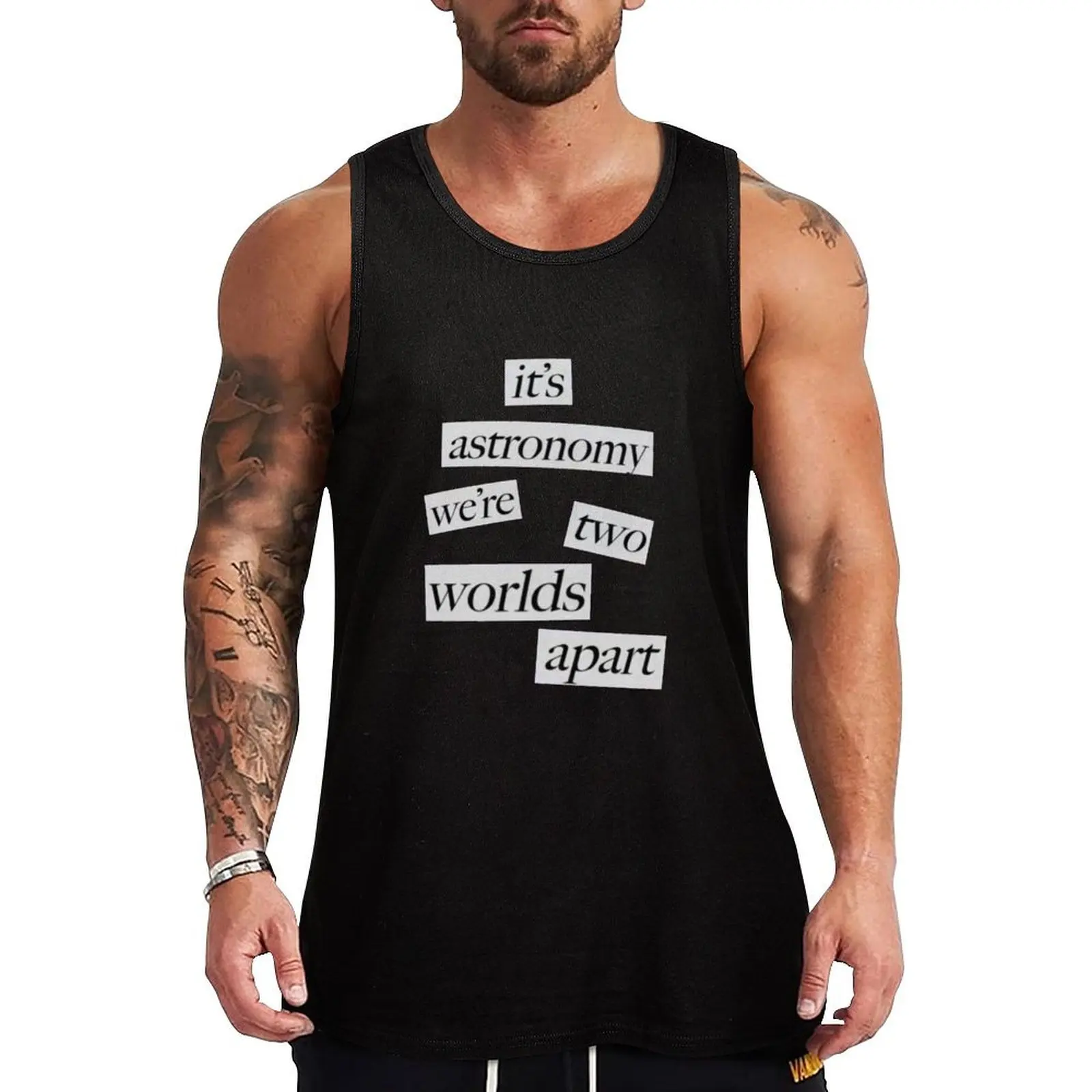 it's astronomy we're two worlds apart conan gray Tank Top Plain Color Sleeveless Shirt Casual Basic Tank Top
