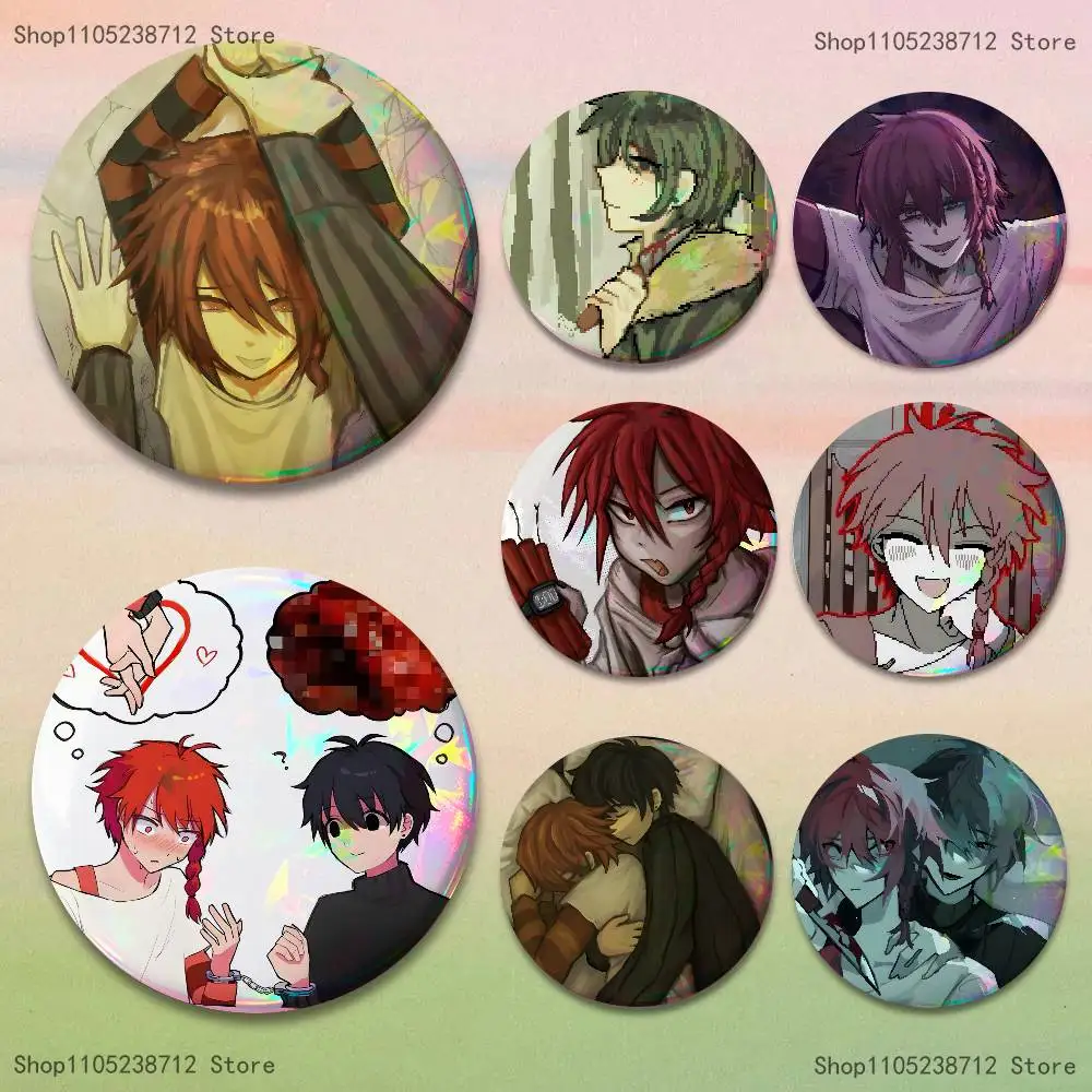 

Game Zeno R-Remake Button Lapel Anime Pin Badges Brooch Jewelry Decoration Gift 25mm 32mm 44mm 58mm 75mm