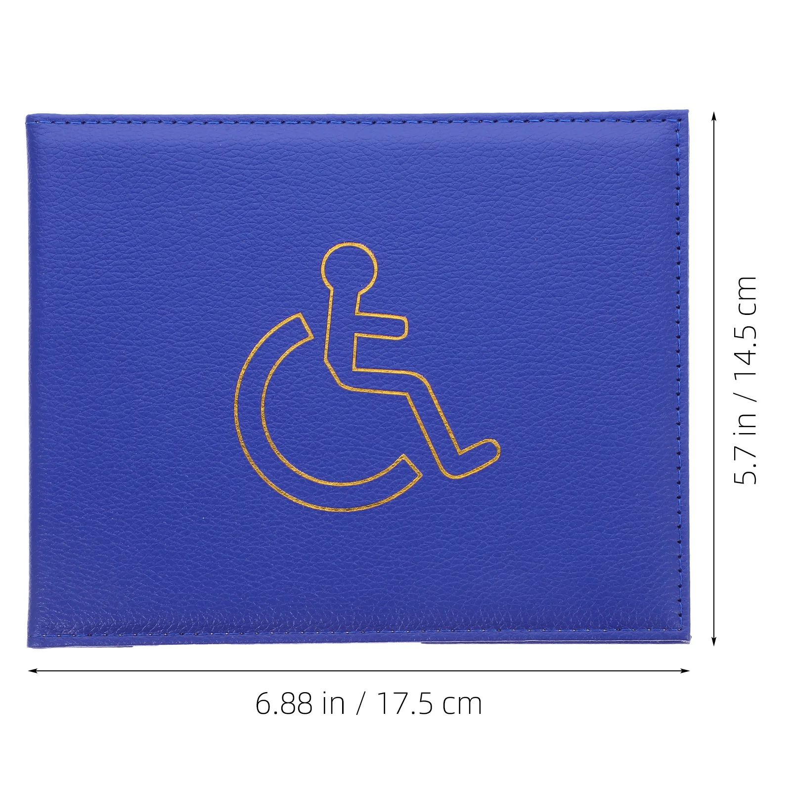 Disability Certificate Protector ID Case Black Lightweight Oil Proof Wear Resistant Small Size Multiple Card