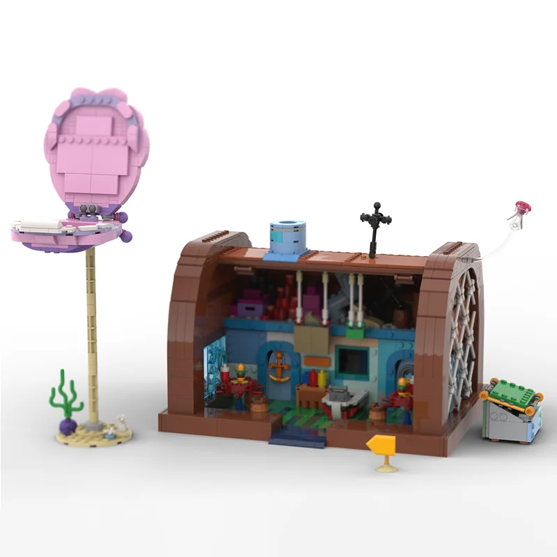 MOC Premium Building Blocks Seafood Restaurant Model DIY Assemble Bricks High Precision Collectible Toy Holiday Christmas Gift