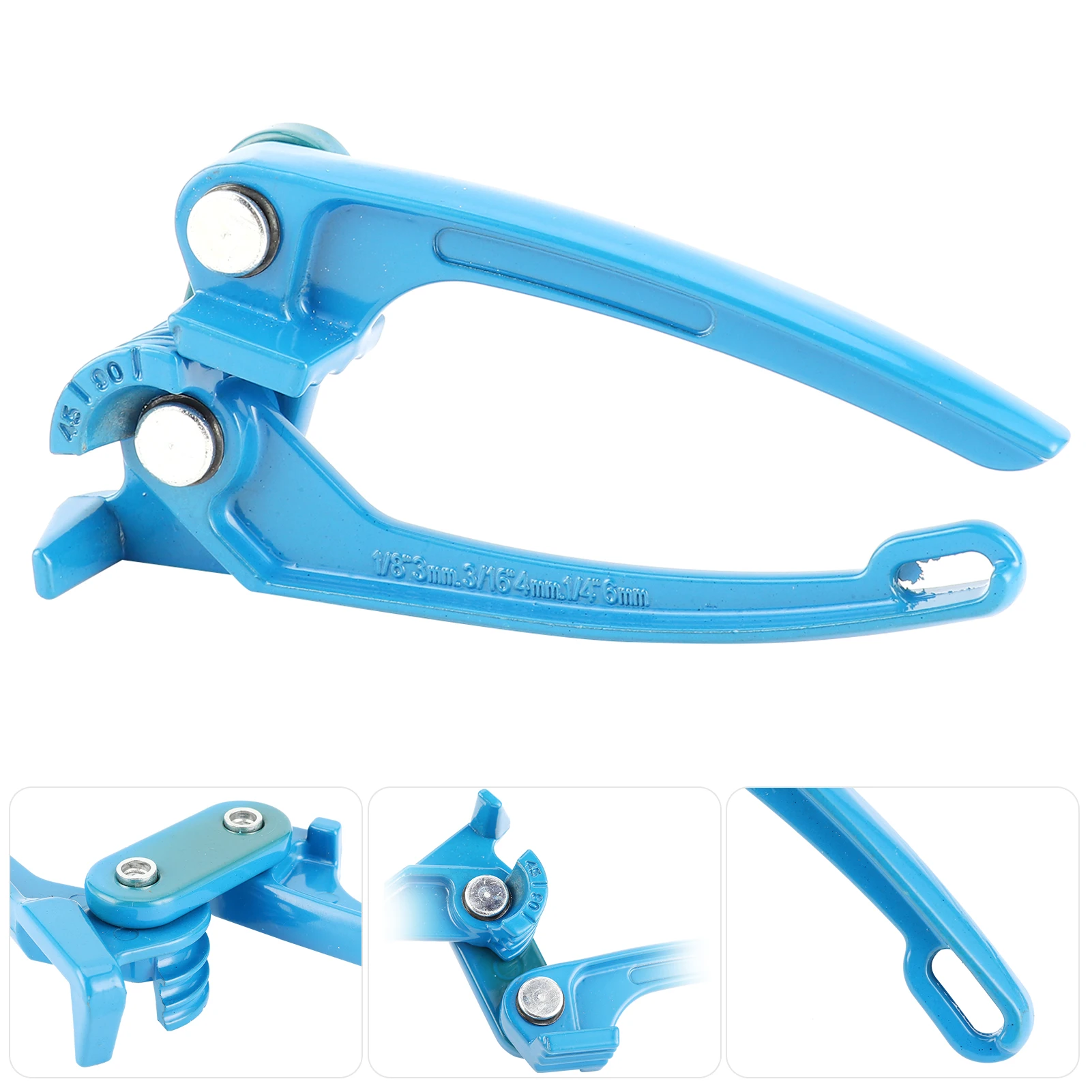 1/8in 3/16in 1/4in Tube Bender Tubing Fuel Brake AC Refrigerant Line Bending Tool Blue 1/8in Tube Bender Tube Bender Pipe Bender