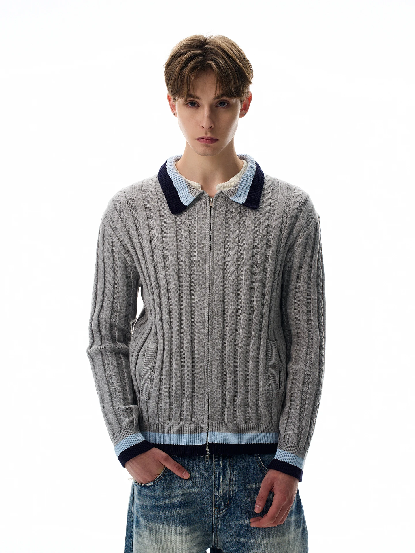 

Американский ретро-кардиган унисекс свободного кроя, вязаный свитер, повседневная удобная удлиненная кофта, осенняя верхняя одежда