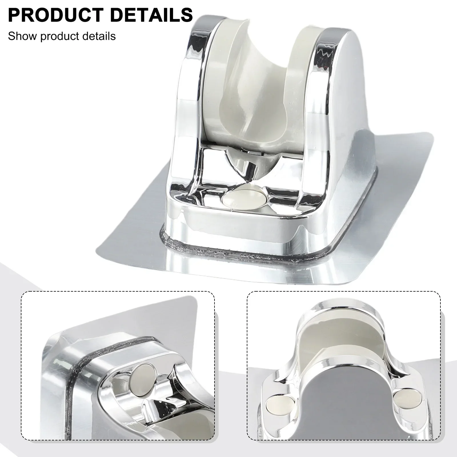 Invite de douche sans poinçonnage, support réglable, accessoires d'amélioration de l'habitat, ABS, pièces d'outils, 1 pièce