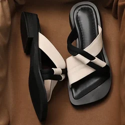 Summer Flats Sandals Women Shoes Thick Slippers 2022 New Fashion Beach Flip Flops Causal Ladies Shoes Low Heels Slides Zapatos