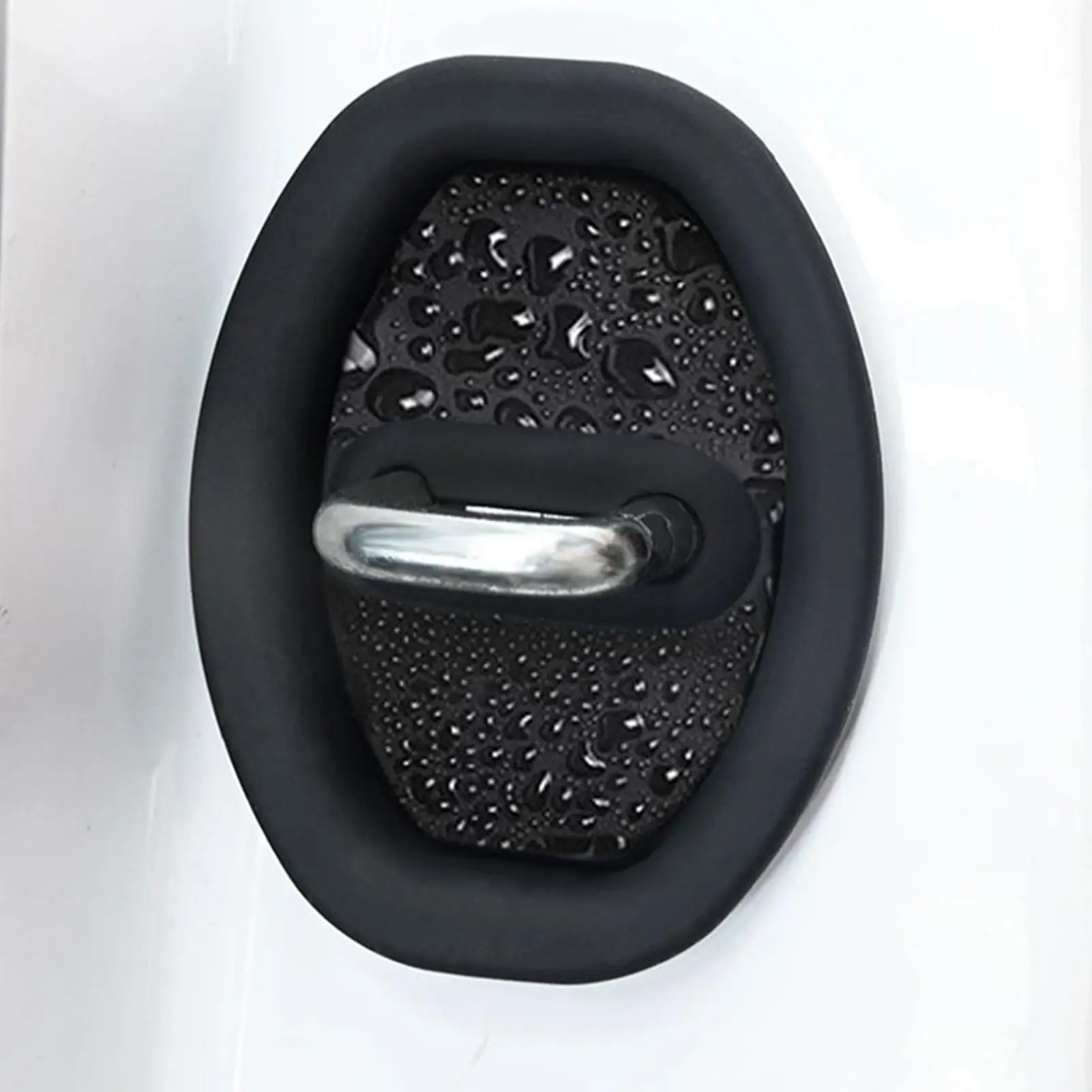 Car Door Lock Silicone Protective Pad 4Pcs/set Door Lock Adhesive Latch Protector Car Door Lock Buckle Protector Covers