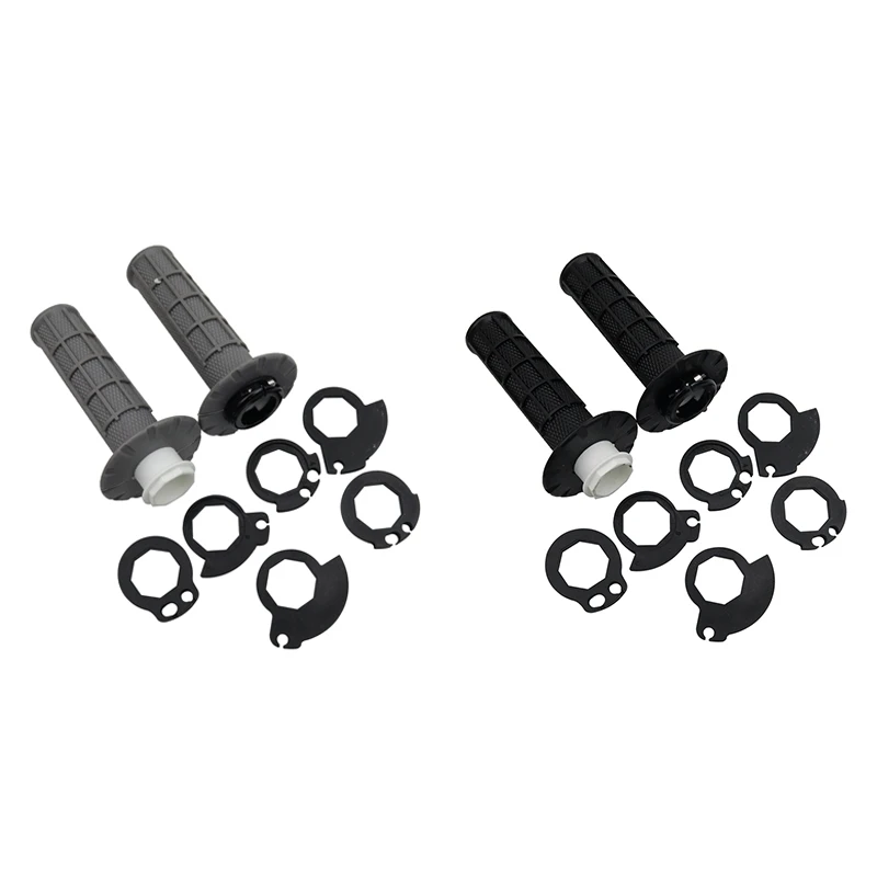 Non Slip Lock-On Grips Handle, Universal Motorcycle Handlebar Grips With The Snap-In Cam, Dirt Pit Bike Handgrip