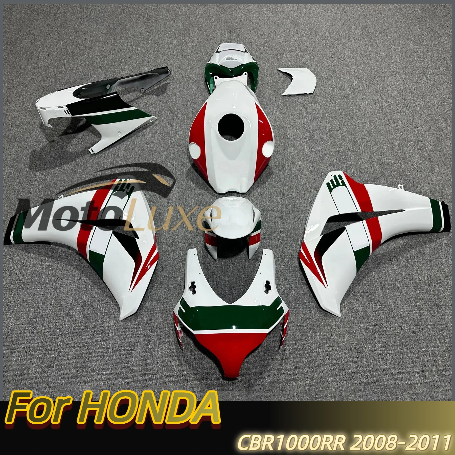 For CBR1000RR CBR1000 RR 1000RR 2008-2011 Motorcycle Accessories Fairing Kit Injection ABS Plastic Bodywork Sets White Repsol