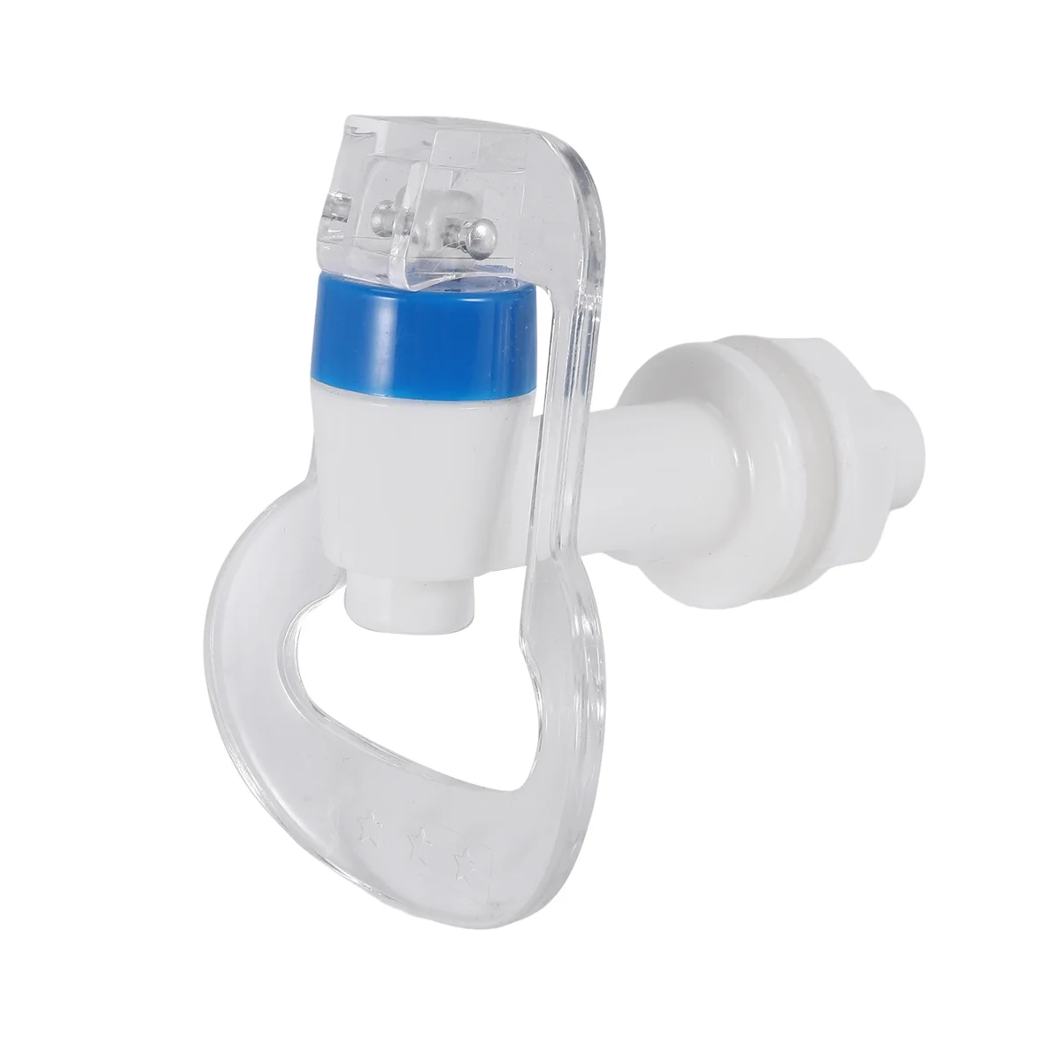 อะไหล่เปลี่ยนเครื่องจ่ายน้ำก๊อกน้ำแบบกด-หัวจุกน้ำเย็นและน้ำร้อนแพ็คสีน้ำเงินและสีแดง