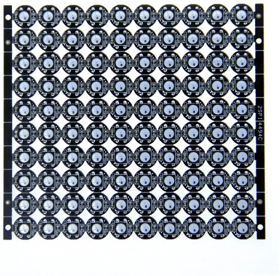 50/100pcs WS2812B Addressable 5050 Smart RGB LED Pixel Light on Black/White Heat Sink PCB Board 5V DC