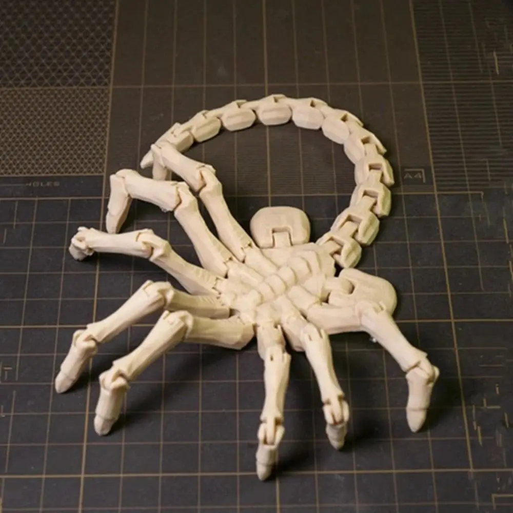Modelo Facehugger Alien para decoración de escritorio, con articulaciones flexibles para colección creativa, modelo de insectos abrazando cara alienígena