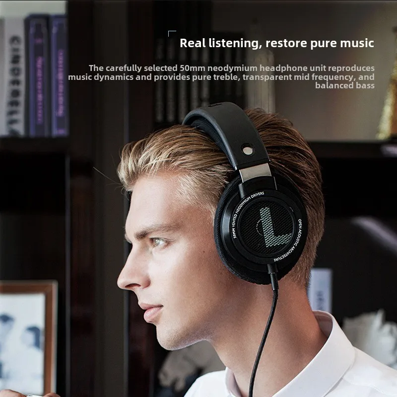 EOENKK SHP9500 Headphone HiFi Stereo Wired Earphone Computer Online Learning Earbuds Esports Game 3.5mm 6.3mm Universal Headset