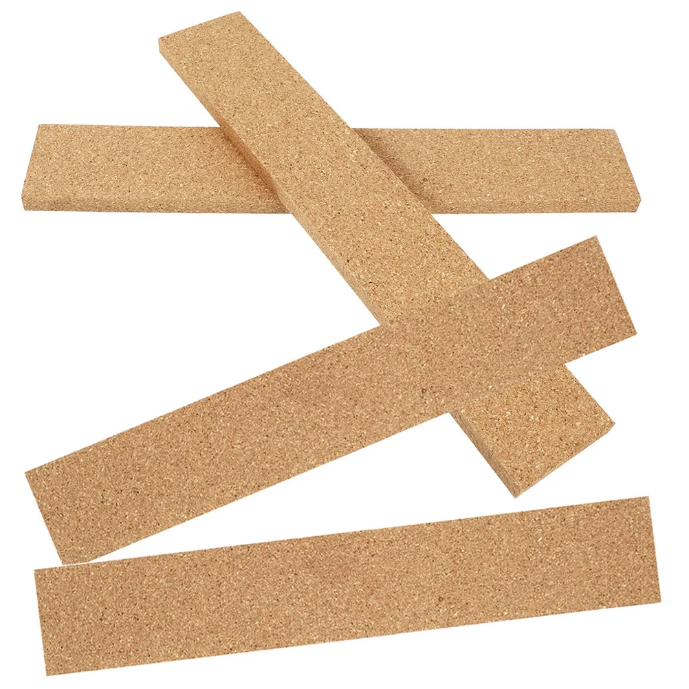 5pcs Soft Wall Strips Adhesive Bulletin Board For Office Home Thick Cork Announcement Bars Self-Adhesive Memo Board Strips