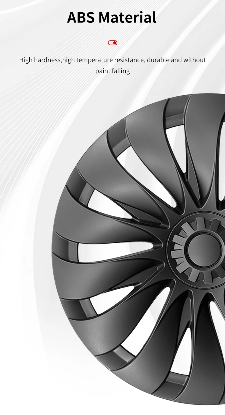 4 Stück für Model Y Juniper Standard 18" Lochfelgen 2026-heute 18 Zoll Neue Radkappe im Storm-Stil für Tesla – Detail 8