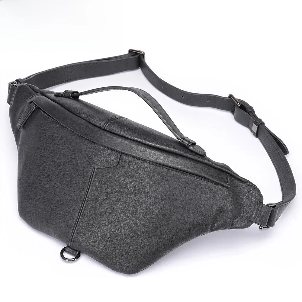 

Maront Large Capacity Slanting Leather Chest Bag Casual Men's Handbag New Style Head Layer Cowhide Crossbody Bag