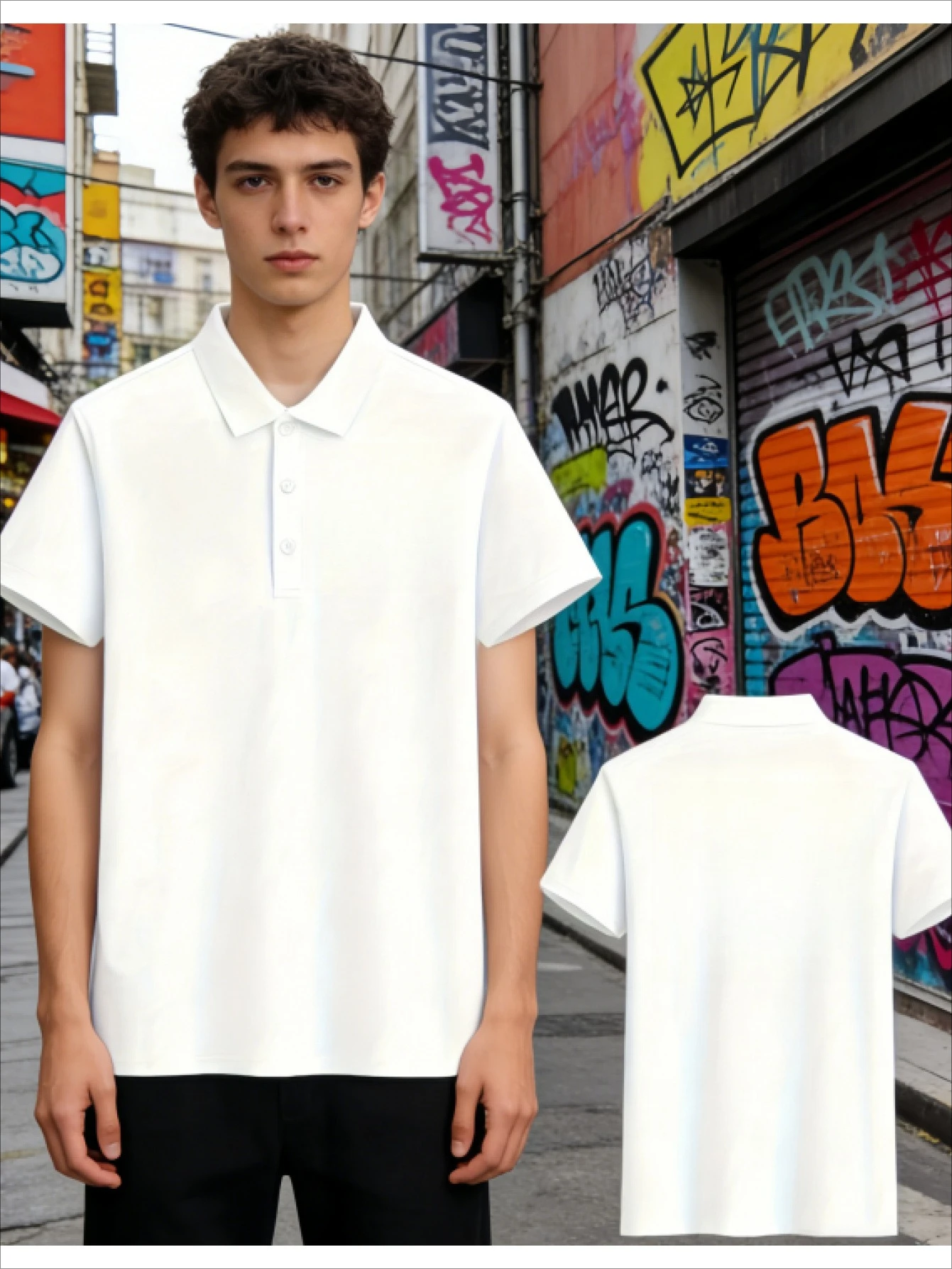 Men's Casual Polo Shirt Is Fashionable and Sporty, Breathable in Summer, Suitable for Relaxing Weekend Polo Shirts