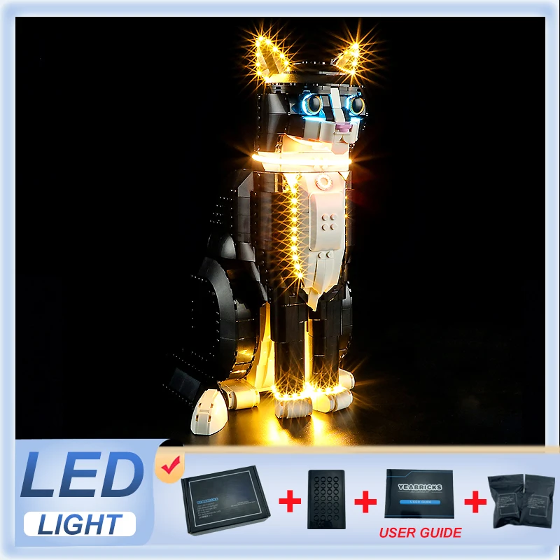 

Фотообои для рукоделия, набор для LEGO 21349, смокинг для кошки (только фотообои, без модели блоков)