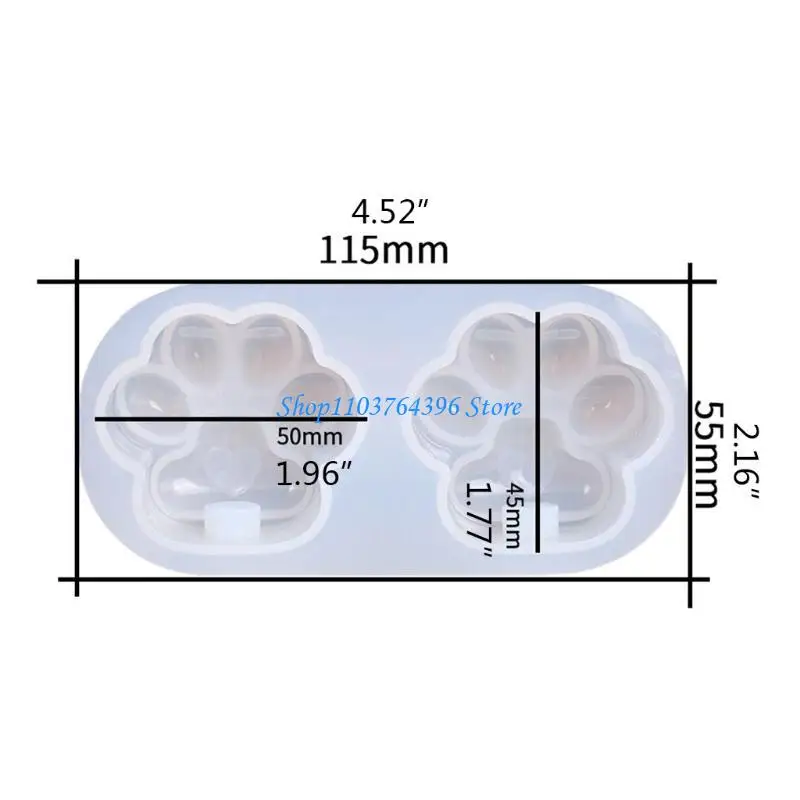 قالب من السيليكون لمصباح مخلب القطط سهل الإصدار ولا يترك أي بقايا لسلسلة المفاتيح #6