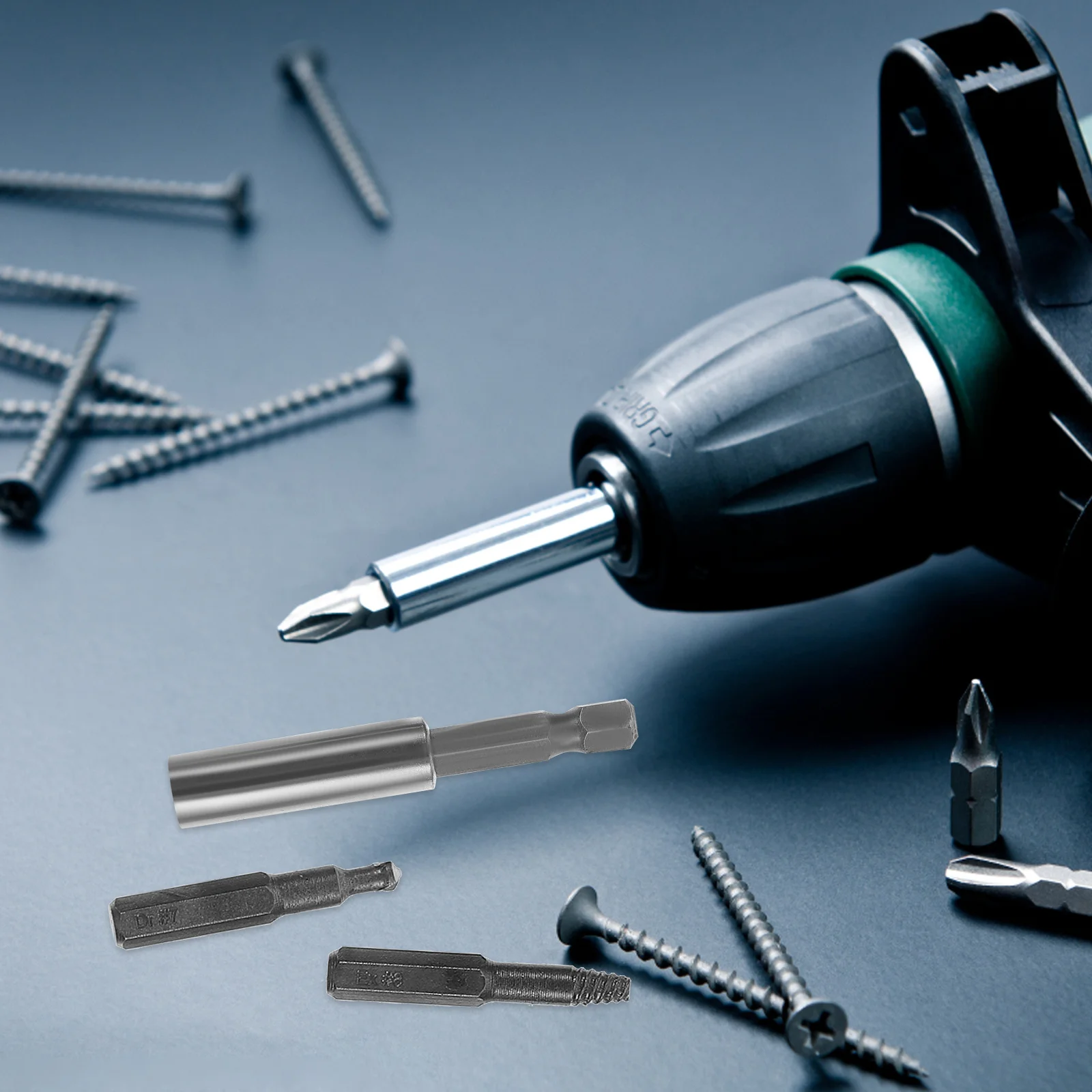 

1Set Screw Extractor Kit Stripped Damaged Screw Remover Set with Drill Bits Extractors Socket Adapter Adapter for Damaged Screws