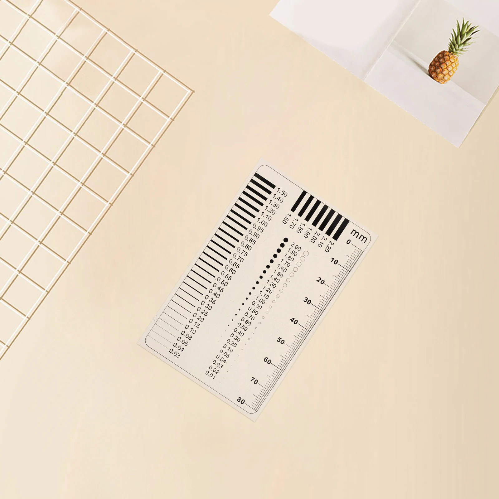 

1Pcs High Precision Ruler Measurement Tool For Cracks Flaw Detection Scratch Inspection Gauge Transparent Film Ruler