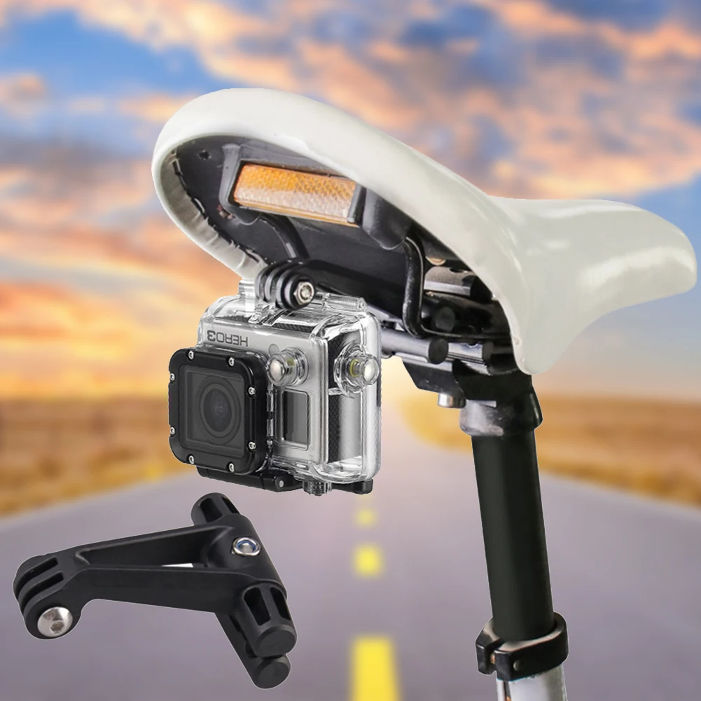 Bike Tail Light Holder Seatpost Mount Shockproof Bicycle Tail Light Saddle Support for Garmin Varia Radar/Action Camera