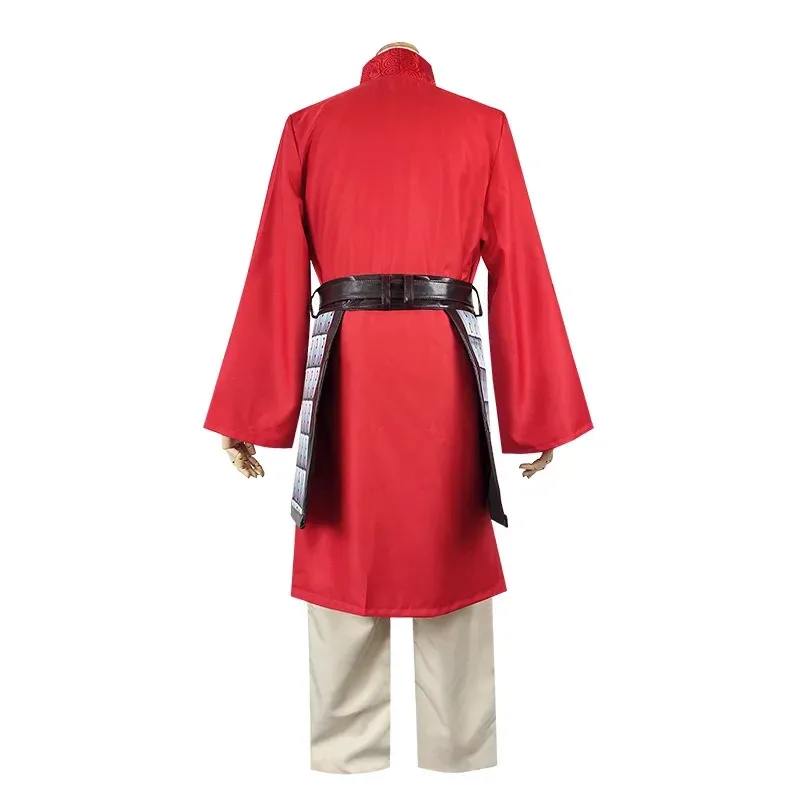 DY2025Movie Hua Mulan Cosplay Costume Superwomen COS Outfits  Chinese Hanfu Princess Red Robes Kids Adult Christmas Stage Perfor
