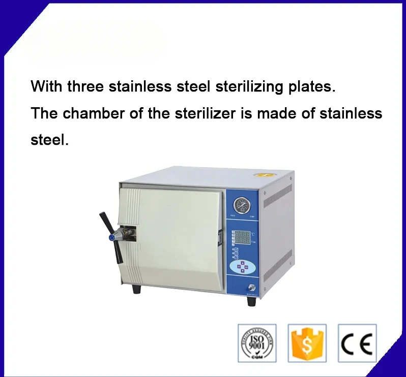 TM-XA20D/24D Laboratory Stainless Steel fully automatic Digital table top autoclave steam sterilizer with drying function