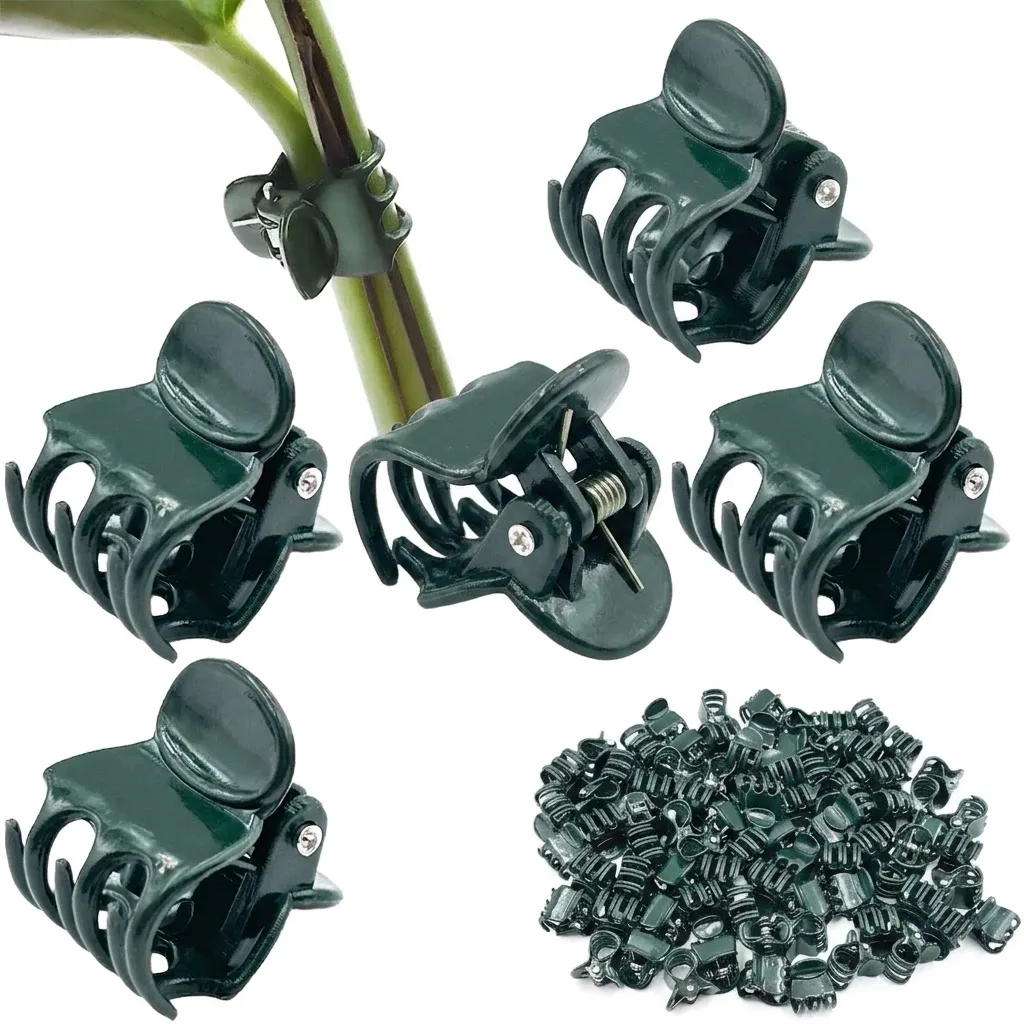 100PCS Mini Plant Clips Garden Flower Plant Support for Orchid Daisy Stems to Help Flowers Grow in Good Condition with Strong