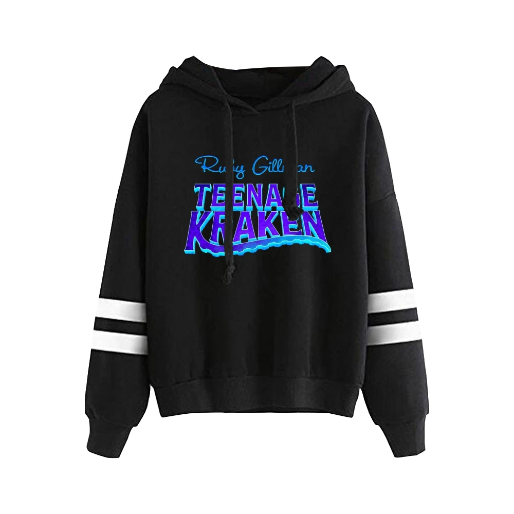 

Ruby Gillman Teenage Kraken Cartoon Hoodie Pocketless Parallel Bars Sleeve Sweatshirts Harajuku Streetwear Women Men's Clothes