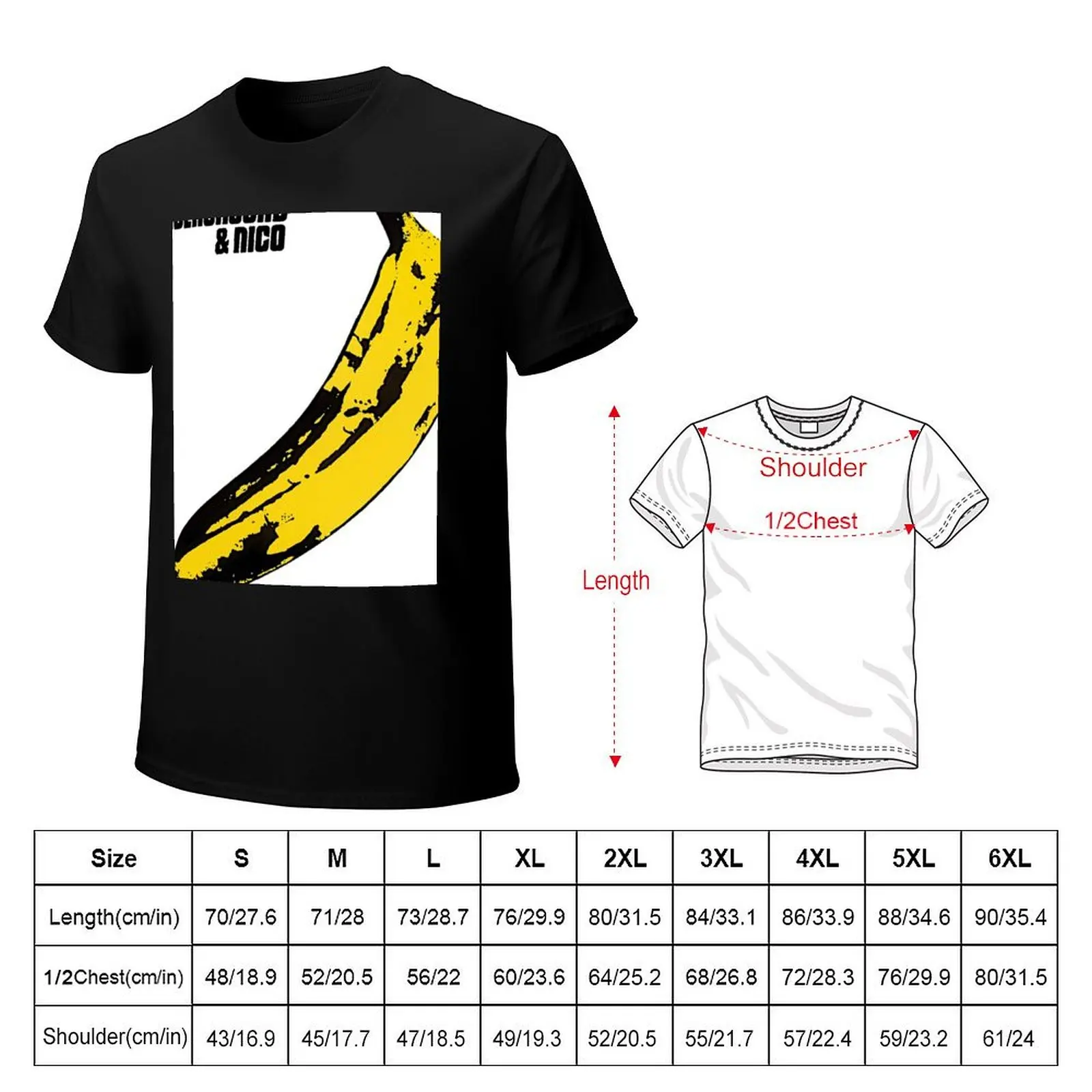 Velvet underground & Nico T-Shirt Fashion Letter Print T-Shirt