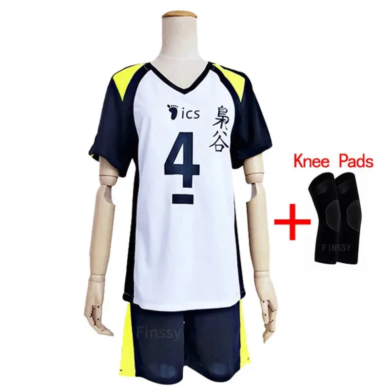 Anime Costume Haikyuu Cosplay Costume Volleyball Sportswear High School Sports Uniform Bokuto Koutarou Akaashi Keiji NO.4/5