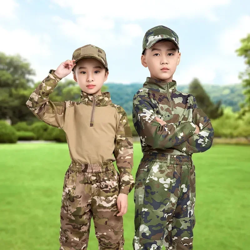 Camp Frog Children's Military Primary Suit Kindergarten Summer Training School Clothes Camouflage