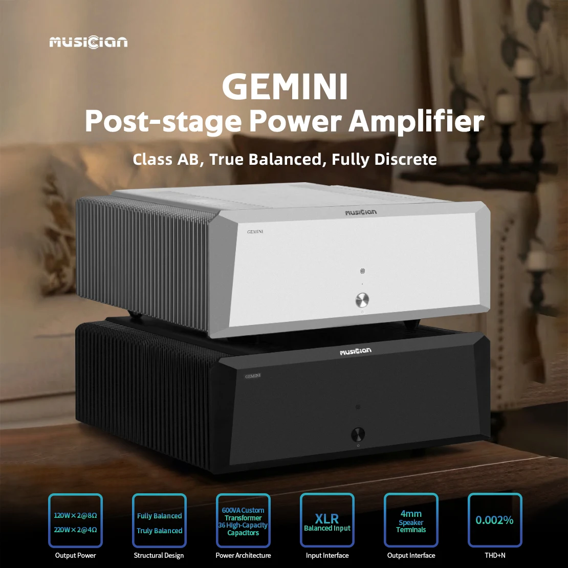 

НОВЫЙ Усилитель мощности GEMINI Hifi для музыкальных инструментов (послефоновый усилитель)