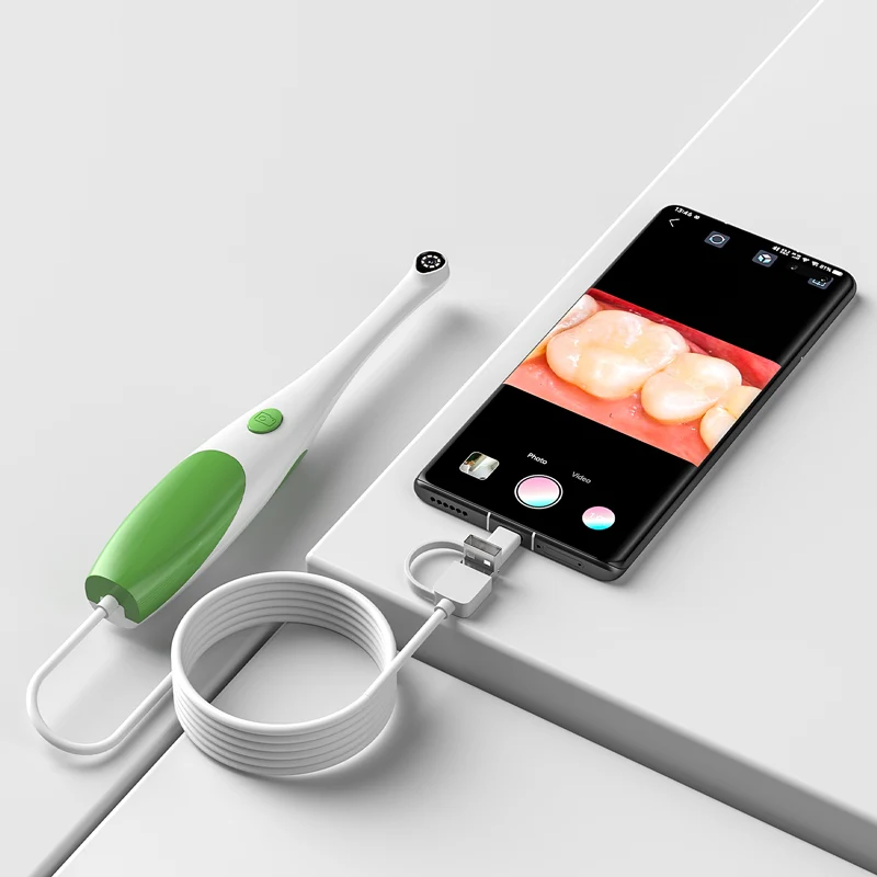 3 IN 1 Android Endoscope Oral Camera for Android/Type-C/PC HD 1080P Hand-held Phone Direct Dental Camera for Inspection Tooth