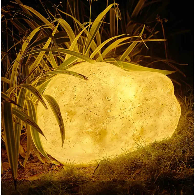 

【Best-selling】Lighting Led Stone LED Waterproof Garden Stone Landscaping , Decorative Outdoor Lantern Lamps For Yard