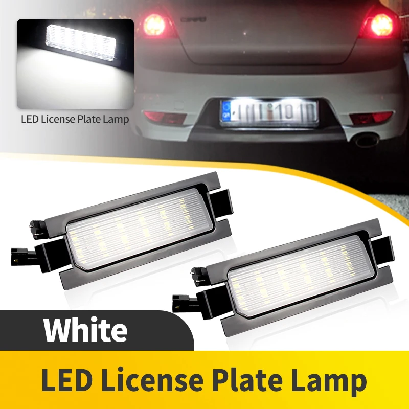 2PCS Rear LED License Plate White Lamp Bulb For Hyundai i30 (GD)2011-2019 I30 CW (GD) 2012-2019 I30 5D hatchback wagon 2013-2014