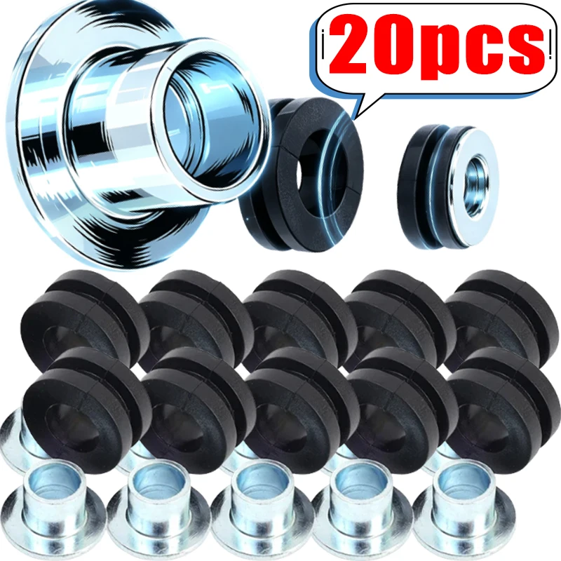 Universal Motorbike Scooter Parts Side Cover Cowl Bolt Motorcycle Fairing Rubber Bushing Shock Absorber Cushion M6/M10 Spacer