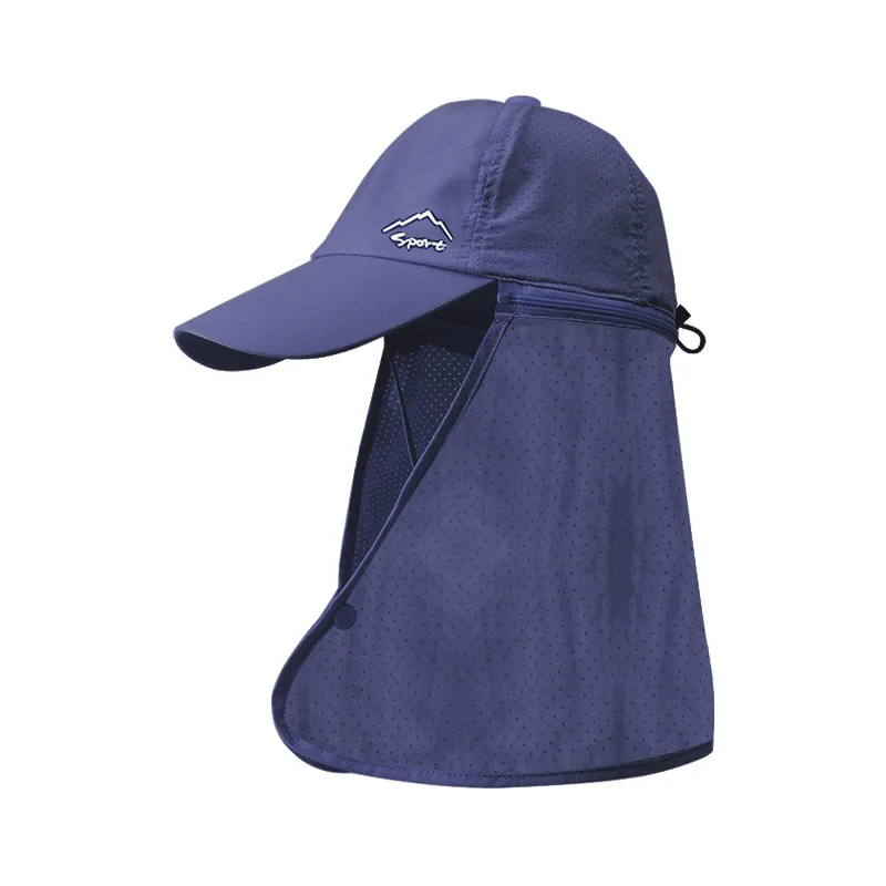 Summer sun protection sun hat for men mountaineering and fishing quick-drying fisherman hat outdoor with shawl baseball hat image 2