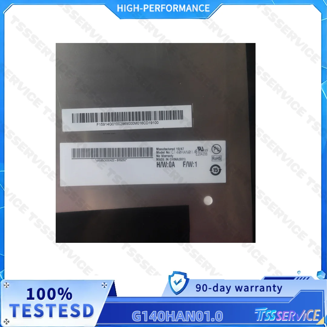 G140HAN01.0   14.0 inch 1920*1080 Resolution LCD panel fast shipping