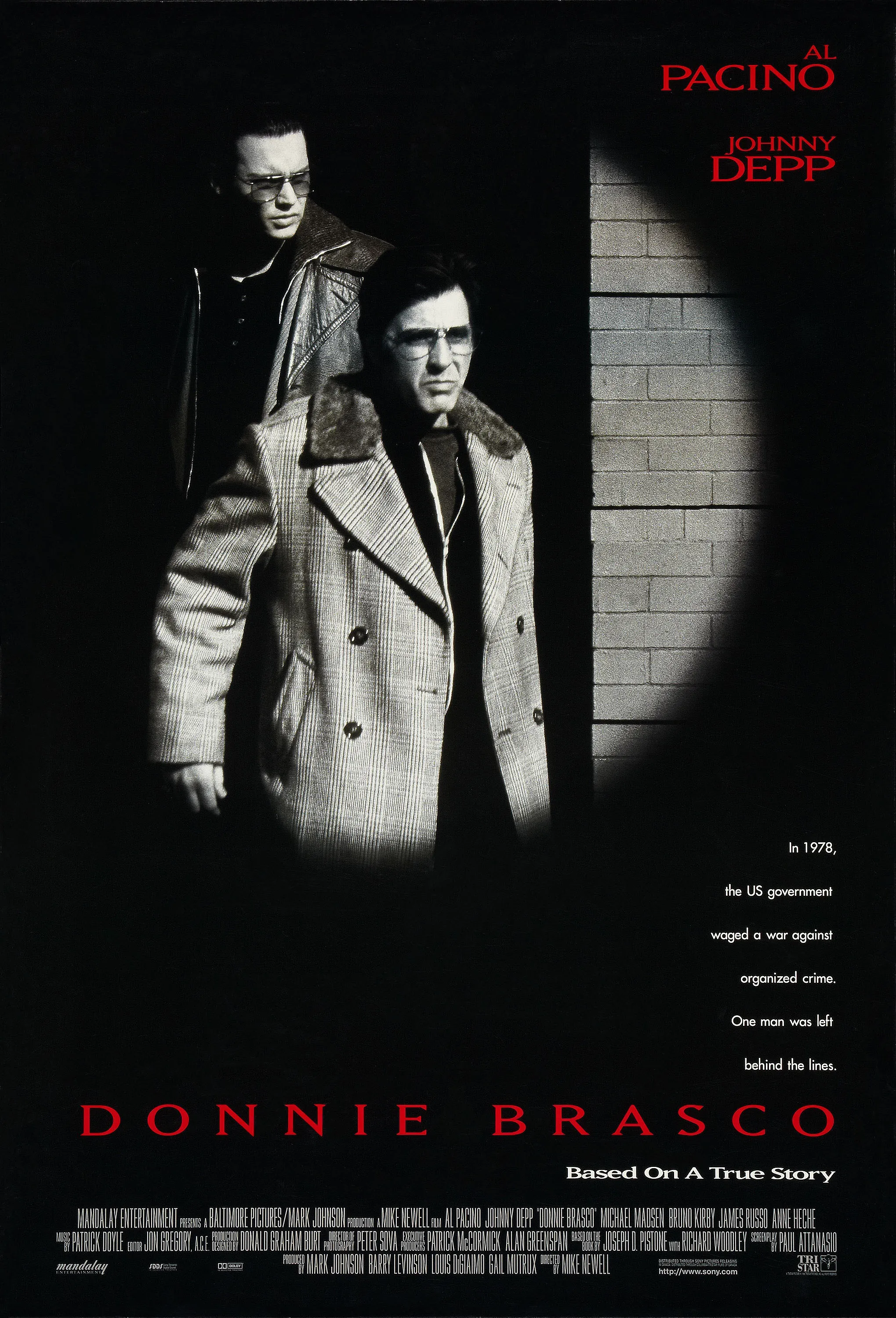 Al Pacino Movie Donnie Brasco (1997) Silk Poster Home Decorative Wall Painting