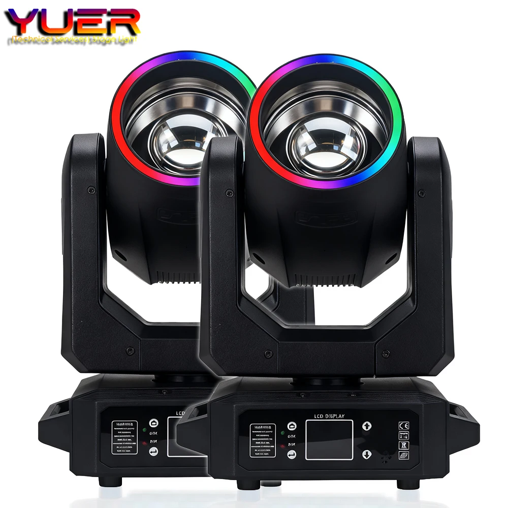 

2 шт., 200 Вт, светодиодный сценический светильник с подвижной головкой, 12 гобо, ЖК-дисплей, 18 призмов, автоматический эффект DMX 512, свет DJ, дискотека, бар, вечеринка, шоу