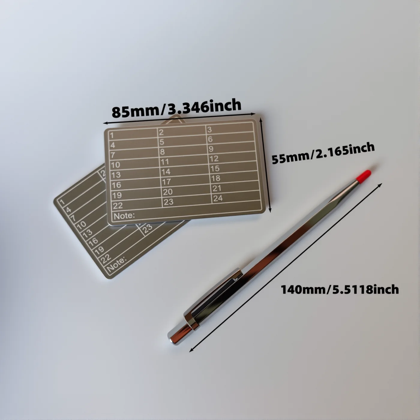A Set of Aluminum Alloy Cold Wallets Suitable for Cryptocurrency Bitcoin Password Storage Compatible with BIP39