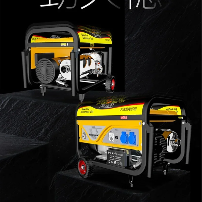 Gasoline generator 220v household small 3kw high power three-phase outdoor micro stall