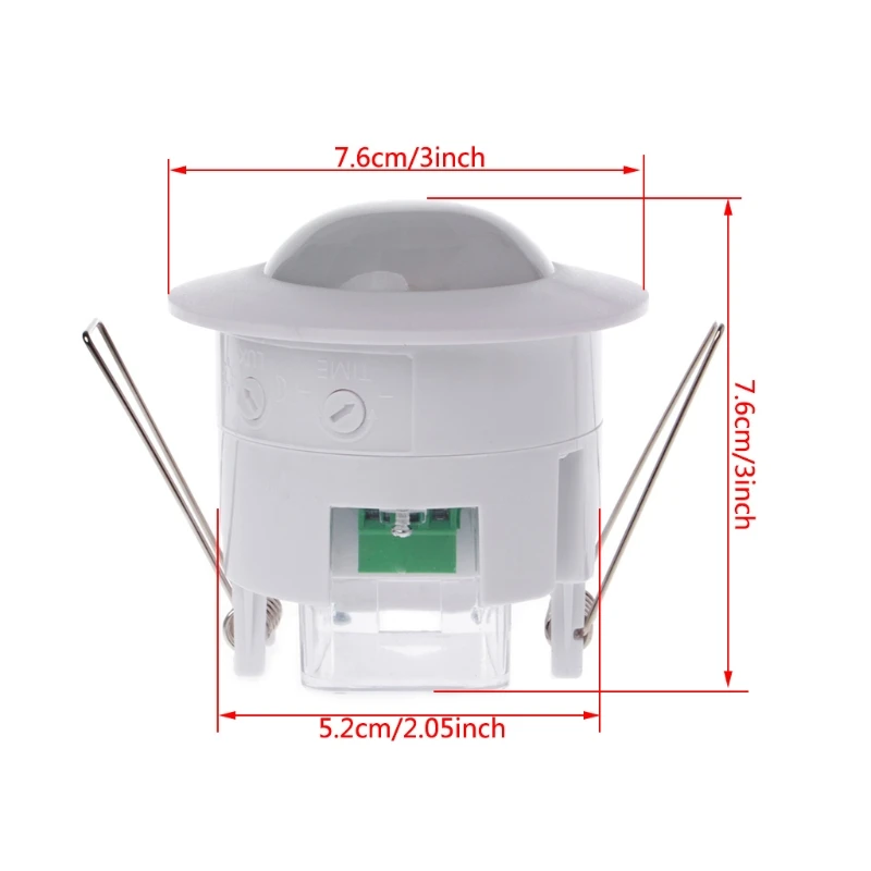 110-240V Adjustable 360° Ceiling PIR Body Motion Detector Lam Dropship