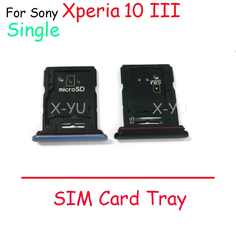 For Sony Xperia 10 III SIM Card Tray Holder Slot Adapter Replacement Repair Parts