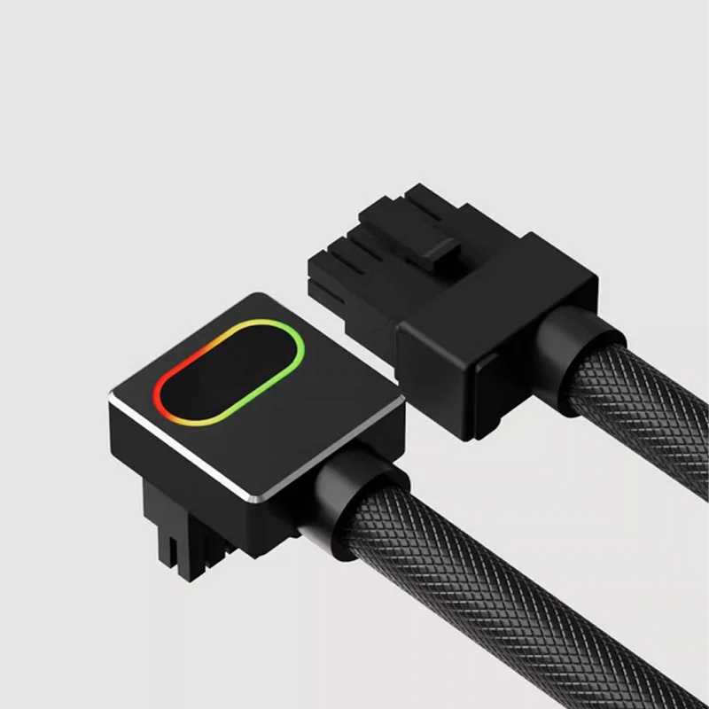 AIJS 90 Degree Elbow 12+4P Computer Power Extension Cable ARGB Divine Light Synchronization One-wire Extension Cable