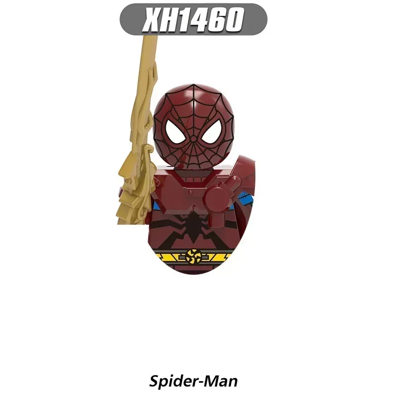 X0281 XH1454 XH1456 XH1457 Super Hero Series Punk knight Spider-Man Bricks Cartoon Character building block Boy Birthday Present