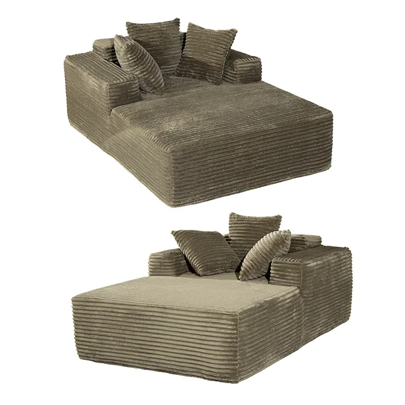 High density rebound, single compression sofa, simple fabric module sofa