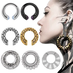 1PC 316L Surgical Steel Heavy Ear Weights Magnetic Attraction  Large Gauge Hoop Earring Piercing Ear Taper Piercing Body Jewelry